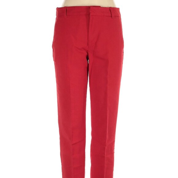 ZARA WOMAN Red Trouser/Pant 7290 SZ 8 - Picture 2 of 9